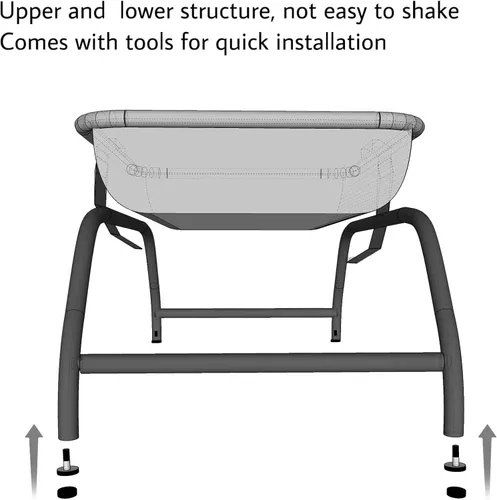 Vista 3 de JUNSPOW Cama para gatos [diseñada para gatos grandes] Hamaca para gatos