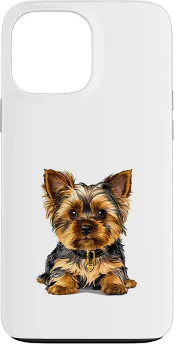 Vista 23 de Adorable Yorkshire Yorkie Terrier Puppy Yorky Funda para iPhone 16