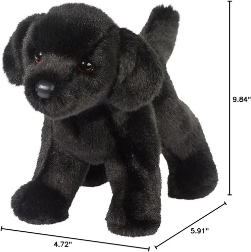Vista 3 de Douglas Animal de peluche de perro de laboratorio negro oso
