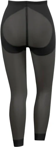 Vista 3 de Naomi & Nicole Booty Lift Sheer Shaping Legging, 747- Negro