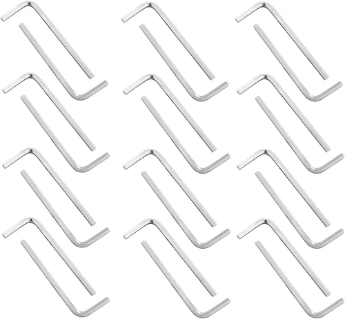 Vista 6 de Biaungdo 24 llaves hexagonales de 0.098 in, llave Allen pequeña, llave hexagonal en forma de L, juego de llaves hexagonales, herramienta