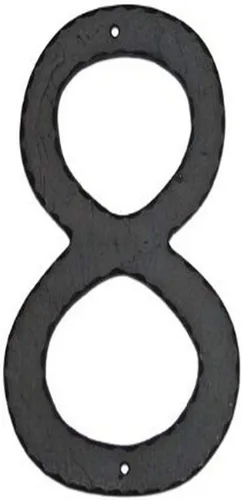 Vista 10 de Montague Metal Products Número de casa individual, texturado, de 10 pulgadas., Negro