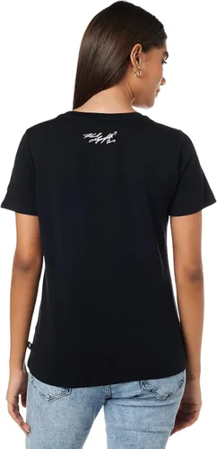 Vista 2 de Karl Lagerfeld Paris Camiseta de manga corta con lentejuelas para mujer