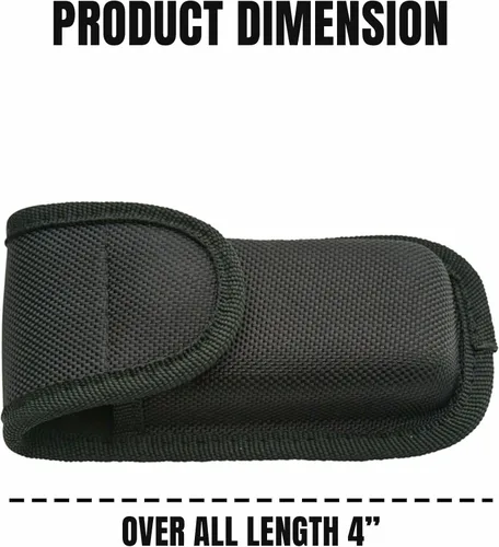 Vista 2 de Rite Edge Funda multiherramienta de 4 pulgadas para cinturón, funda de nailon 1680D con correa de cinturón de doble capa, estuche multiusos