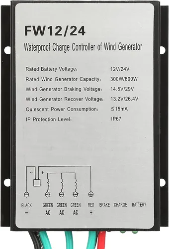 Vista 6 de Regulador de controlador de generador de turbina eólica FW12/24V