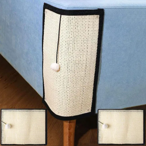 Vista 9 de Almohadilla para arañazos para gatos, sofá y muebles, protector de sisal natural para gatos, protector de sofá para gatos de interior, garras