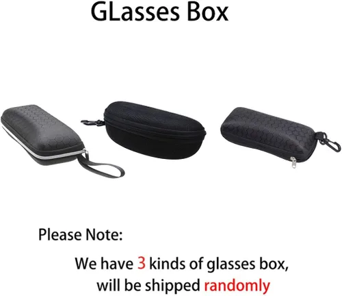 Vista 8 de ZYZH 2x Polarized Clip On Sunglasses Flip Up Fit Over Night Vision Glasses Anti Glare Men Women Driving Sports with Box