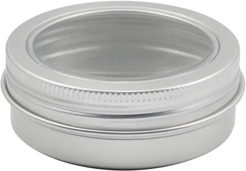 Vista 40 de Othmro Latas redondas de metal de 8.3 onzas, latas de aluminio, contenedores recargables de 8.5 fl oz, botellas de lata con tapa de tornillo