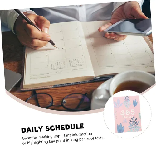Vista 4 de STOBOK Agenda 2021, agenda semanal y mensual, cuaderno de papelería 2021, organizador de Navidad, Año Nuevo, calendario A4, planificador de bolsillo