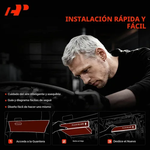 Vista 7 de A-Premium Filtro de aire de cabina con carbón activado compatible