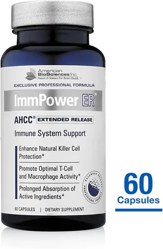 Vista 3 de American BioSciences ImmPower ER AHCC (liberación prolongada) Suplemento de hongos de apoyo inmunológico, 60 cápsulas, 500 miligramos por cápsula