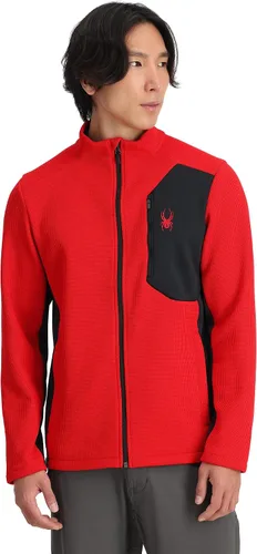 Vista 26 de Spyder Chaqueta híbrida de capa media con cremallera completa para hombre Azul etéreo