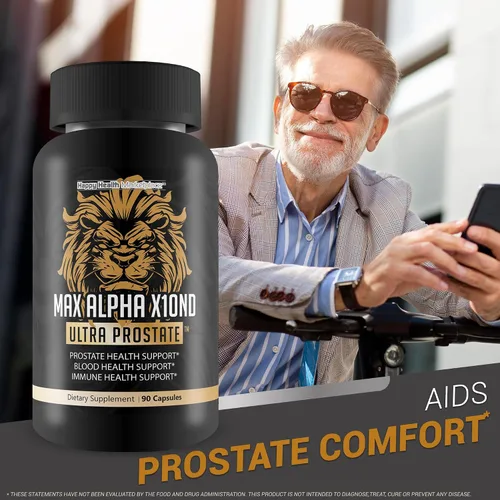 Vista 6 de Max Alpha X10ND Ultra Prostate - Soporte de próstata T para hombres - Promueve la energía y la resistencia - Apoyo al flujo sanguíneo para la salud