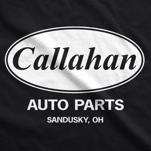 Vista 2 de Crazy Dog Mens Callahan Auto Parts T Shirt Funny Graphic Novelty Tee