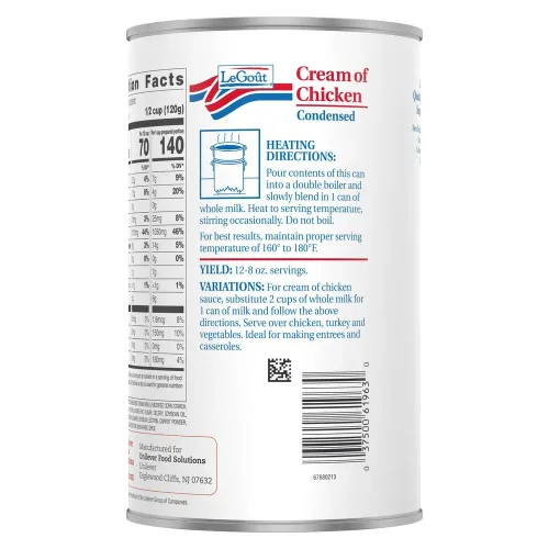 Vista 3 de LeGoût - Latas de sopa condensada de crema de pollo, 50 onzas, paquete