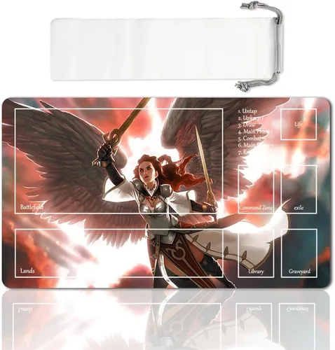 Vista 17 de Juego de mesa MTG Playmat Games Tamaño 60X35 cm CCG Compatible para TCG RPG CCG Play Mats (Ajani Steadfast-Zone)