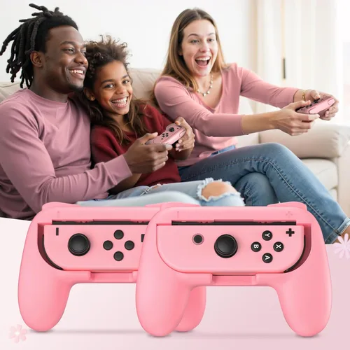 Vista 15 de FASTSNAIL Grips Compatible with Nintendo Switch for Joy Con & OLED Model for Joycon, Wear-resistant Handle Kit Compatible with Joy Cons Controllers