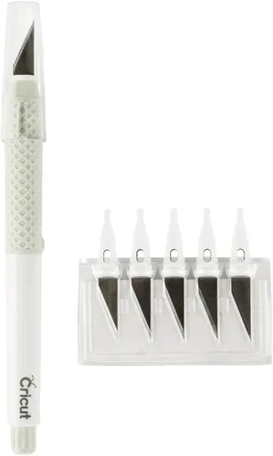 Vista 2 de Cricut Cuchillas de Repuesto para Cuchillo TrueControl - Paquete de 5 Blanco
