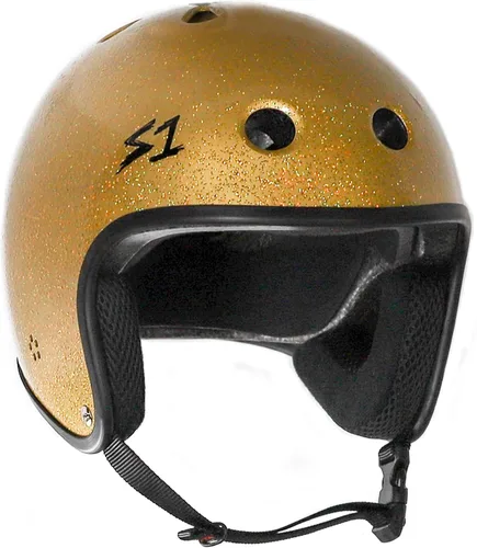 Vista 12 de S1 - Casco retro Lifer para skate, BMX y patinaje sobre ruedas Brillo negro