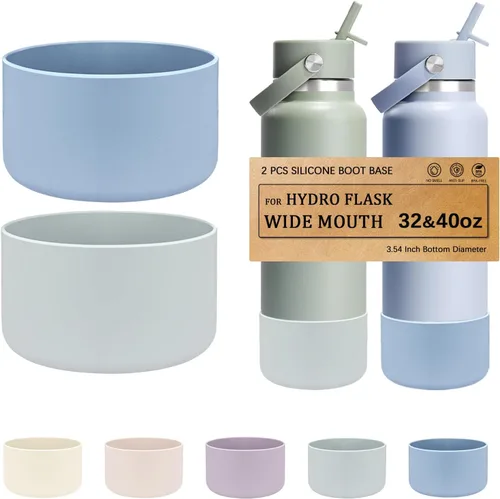 Vista 7 de HEYSKAY - Base de silicona para botella de agua Hydro Flask de boca ancha de 32 a 40 onzas
