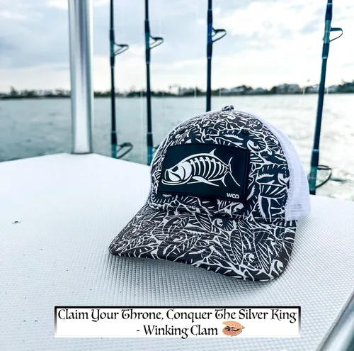 Vista 6 de Gorra de pesca ajustable de malla con cierre de presión + múltiples parches