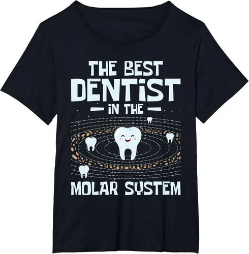 Vista 23 de El mejor dentista - Molar Teeth Dental Odontología DDS Camiseta Negro