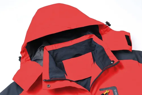 Vista 4 de Chaqueta impermeable con capucha para mujer, rompevientos cortavientos para exteriores, para jardinería, senderismo