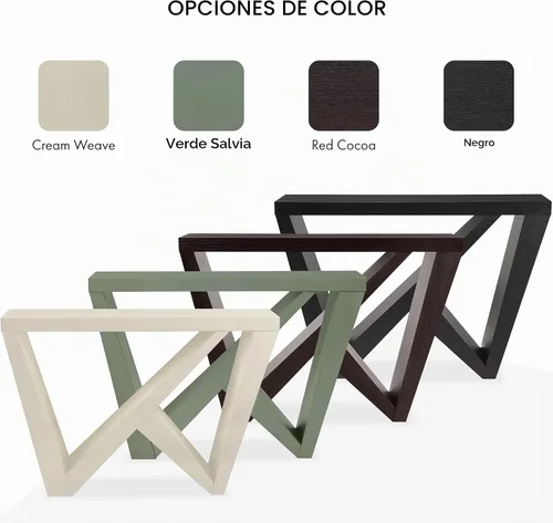 Vista 6 de Homes: Inside + Out Naomi Mesa Consola de Acento Decorativa Moderna con Patas en Forma de W, Muebles de Madera para Entrada para Sala de Estar, Negro