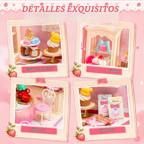 Vista 3 de Rolife Super Creator - DIY Mini House with Doll Nanci’s Strawberry Teatime