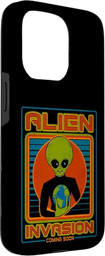 Vista 36 de Funda para iPhone 13 Pro Max Alien Invasion 1984 Tech Noir Distopía