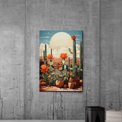 Vista 6 de StoreUSA97 Saguaro Cactus, Desert Wall Art Decor, Travel Poster for Bedroom, Living Room, Office, Bathroom, Gift for California, Arizona, Utah, New