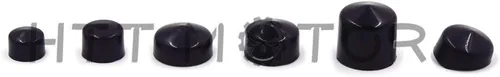 Vista 6 de MT247-003-BK Tapas Superiores de Pernos Negros Compatibles con Harley Davidson Dyna Glide Twin Cam 1991-2012