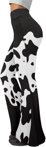 Vista 5 de Leggings acampanados de cintura alta para mujer con control de abdomen