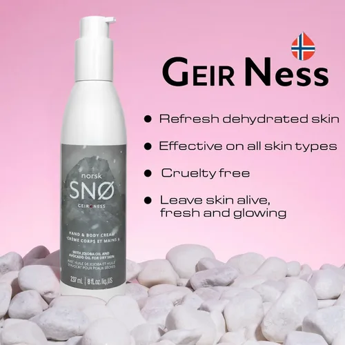 Vista 5 de Geir Ness NORSK SNØ Crema para manos y cuerpo - Loción para piel seca - Hidratante profundo de un solo uso con aceites esenciales
