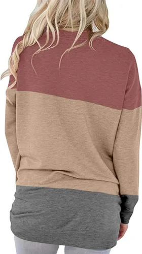 Vista 4 de Angerella - Blusas casuales con bolsillos y de corte holgado para mujer