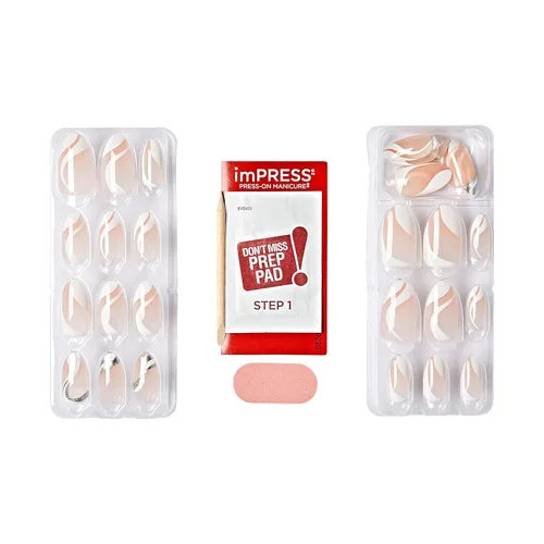 Vista 5 de Uñas postizas sin pegamento KISS imPRESS, diseño "All I Want