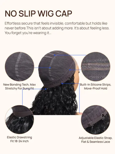 Vista 8 de Nadula Peluca Sin Deslizamiento 13x4 HD Rizada Birmana con Cordón de Cabello Humano con Extremos en Espiral de Dedo, Sin Pegamento Pre Cortada
