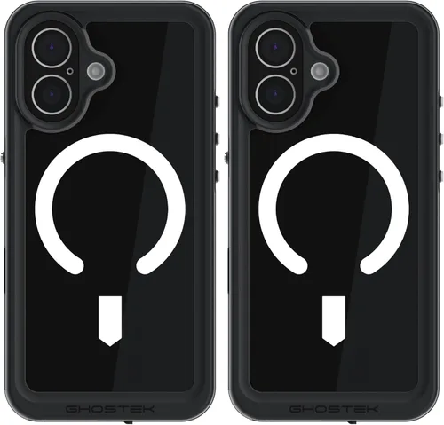 Vista 33 de Ghostek NAUTICAL funda delgada para iPhone 14 Plus a prueba de golpes impermeable con protector de pantalla y imán MagSafe con carga inalámbrica