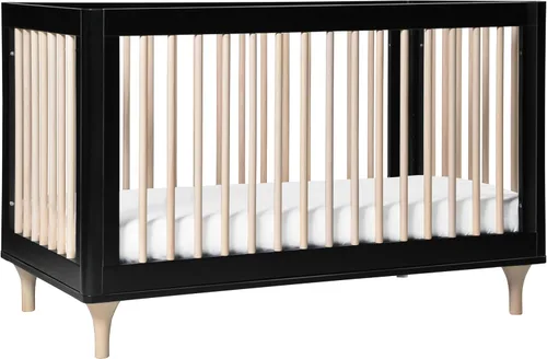 Vista 9 de Babyletto Lolly Cuna convertible 3 en 1 con kit de conversión de cama para niños pequeños en blanco y natural, certificado Greenguard Gold