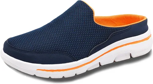 Vista 13 de Zapatos de jardín para hombre, zuecos casuales para mujer, pantuflas de casa para exteriores, suela antideslizante, cómodas, sin cordones