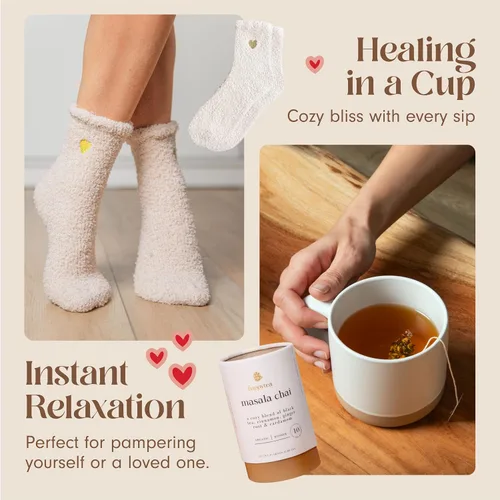 Vista 4 de Unboxme Get Well Soon - Cesta de regalo reconfortante para mujeres, caja de cuidado personal calmante con calcetines esponjosos, taza de cerámica