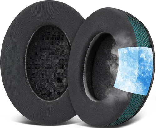 Vista 16 de SOULWIT Almohadillas de Gel de Reemplazo para Auriculares HyperX Cloud 1/2/3/Pro/Core, Cloud Alpha/Flight/Stinger Series, CloudX Stinger/Flight Negro