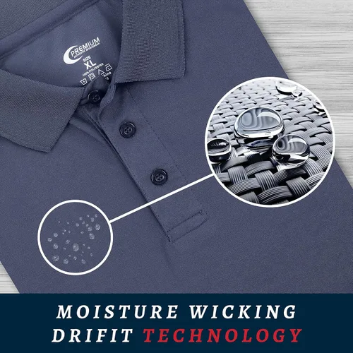 Vista 10 de Premium Wear - Camisetas tipo polo para hombre, con gran absorción de humedad