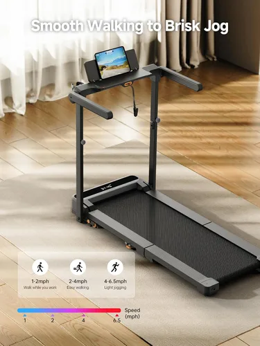 Vista 3 de WALKINGPAD Folding Treadmills for Home, Smart Vertical Fold, LED Display with Adjustable Height Handles