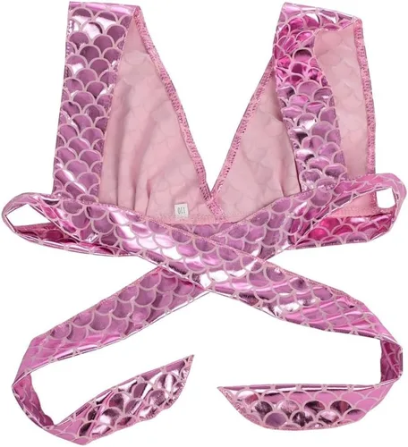 Vista 3 de Lito Angels - Traje de baño con cola de sirena para niñas (3 piezas)