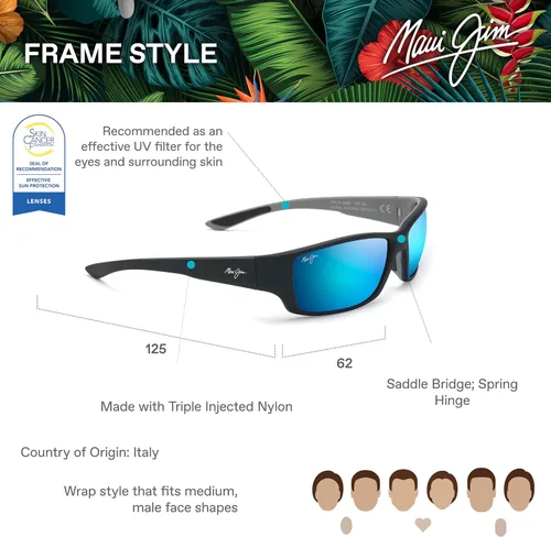 Vista 12 de Maui Jim Gafas de sol polarizadas Local Kine para hombre