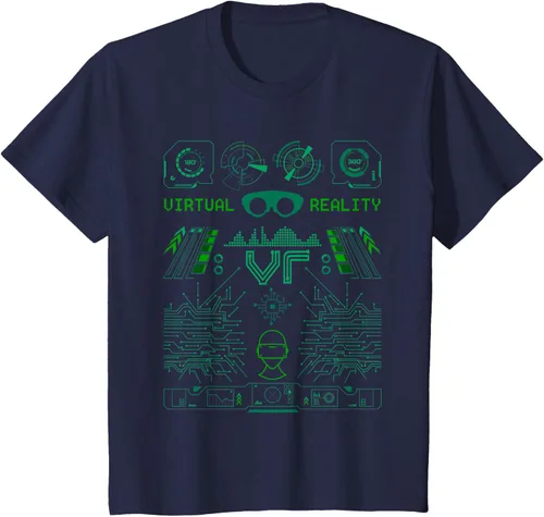 Vista 51 de Camiseta de realidad virtual VR Retro Gamers, Negro, S