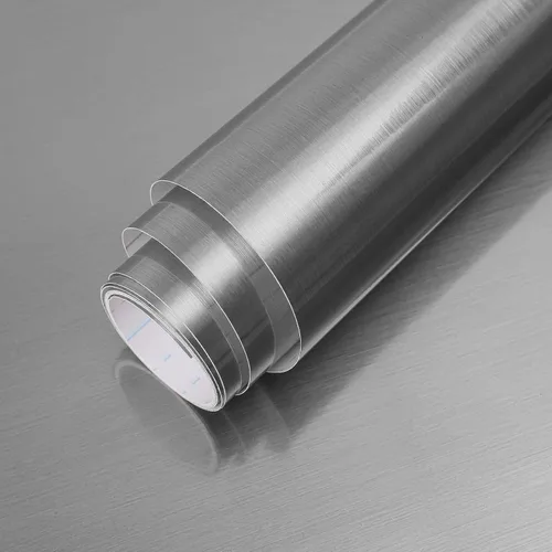 Vista 13 de Papel tapiz dorado de acero inoxidable extraíble para encimeras de despegar y pegar de 17.71 x 118 pulgadas, papel tapiz autoadhesivo y lavable