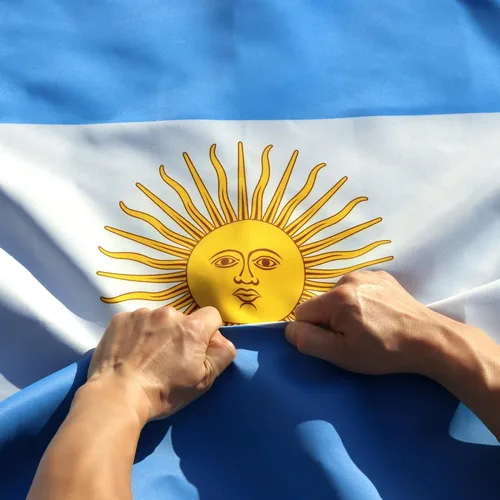 Vista 8 de Anley Fly Breeze - Bandera argentina de 3 x 5 pies, color vivo y a prueba de decoloración, cabecera de lona y doble costura, banderas nacionales