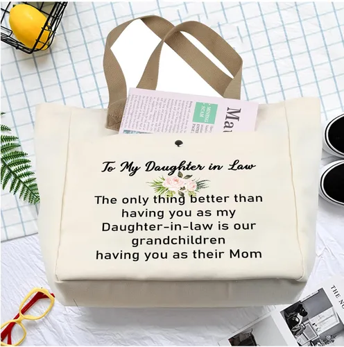 Vista 3 de JYTAPP To My Daughter-in-Law Gifts Daughter in Law Makeup Bag The Only Thing Better Than Having You As My Daughter-in-Law Cosmetic Bag (tote)